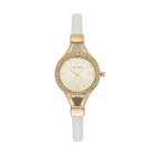 Laura Ashley Women's Crystal Watch, Size: Small, White