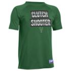 Boys 8-20 Under Armour Milwaukee Bucks Clutch Shooter Tee, Size: Medium, Dark Green