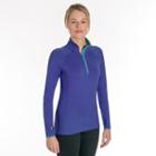Women's Snow Angel Veluxe Quarter-zip Top, Size: Regular, Med Purple