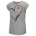 Girls 7-16 Adidas Short Sleeve All Star Tee, Size: Small, Grey