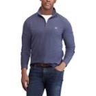 Men's Chaps Regular-fit Quarter-zip Pullover, Size: Medium, Blue (navy)