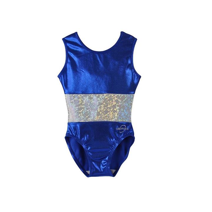 Girls 2-10 Obersee Gymnastics Leotard, Girl's, Size: Small, Blue
