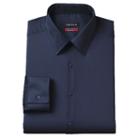 Men's Van Heusen Slim-fit Flex Collar Stretch Dress Shirt, Size: 16.5-32/33, Blue (navy)