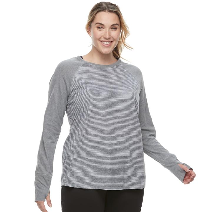 Plus Size Tek Gear&reg; Core Tee, Women's, Size: 3xl, Grey