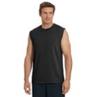 Men's Champion Classic Jersey Muscle Tee, Size: Small, Black