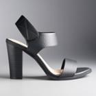 Simply Vera Vera Wang Joan Women's High Heel Sandals, Size: 9, Black