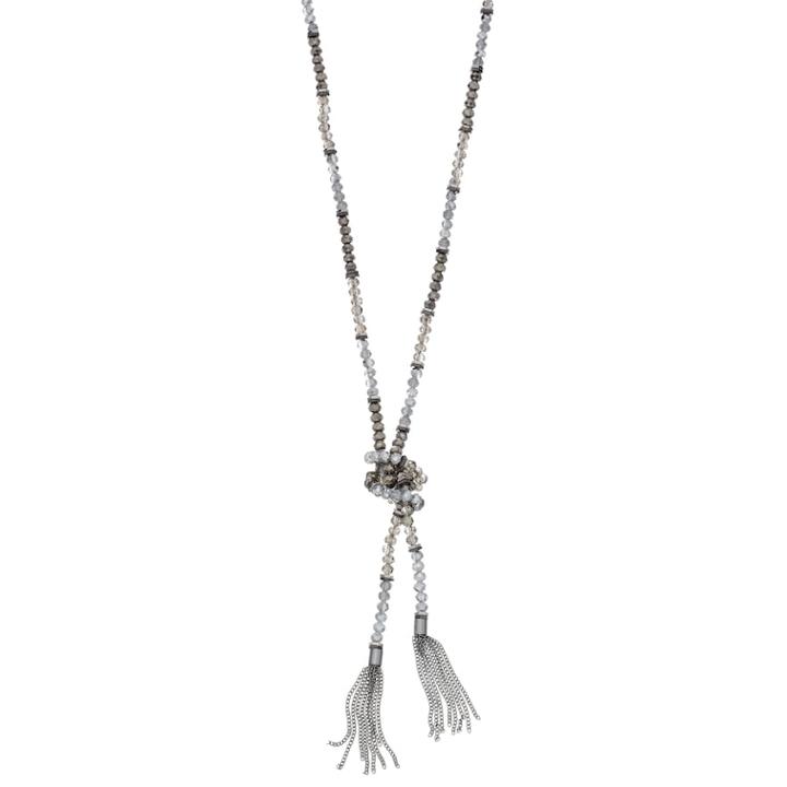 Simply Vera Vera Wang Double Tassel Necklace, Women's, Silver