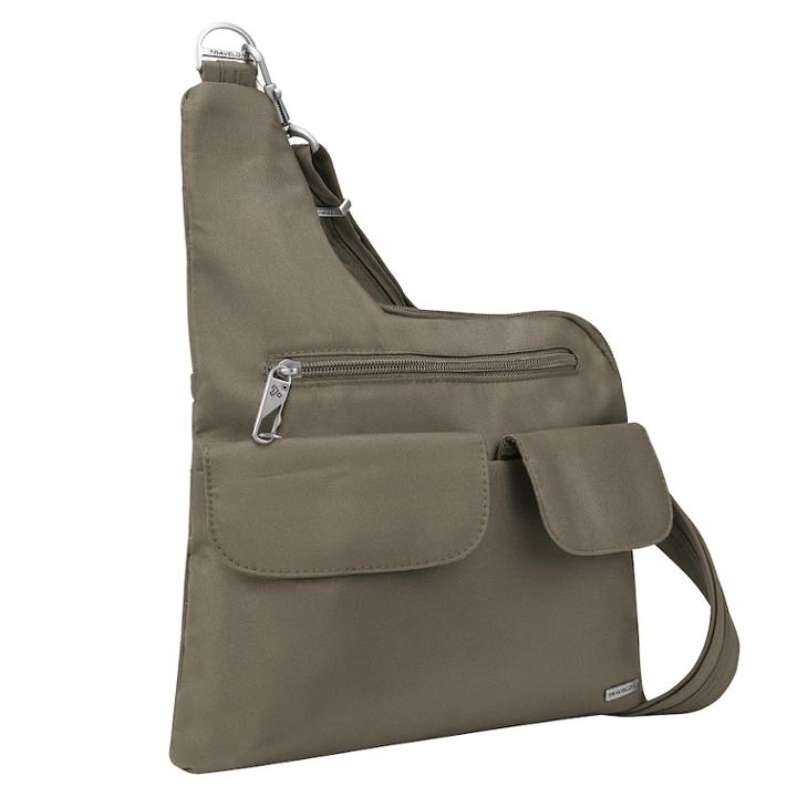 Travelon Anti-theft Crossbody Bag, Women's, Beig/green (beig/khaki)