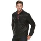 Men's Apt. 9&reg; Textured Bomber Jacket, Size: Large, Black