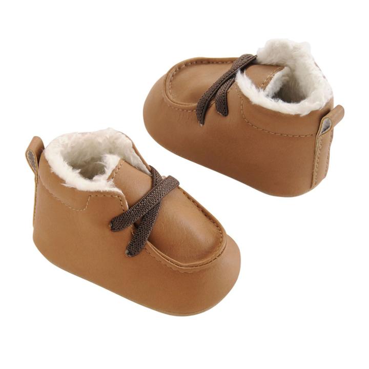 Baby Boy Oshkosh B'gosh&reg; Sherpa-lined Crib Shoes, Size: 9-12months