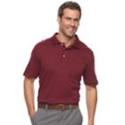 Men's Croft & Barrow&reg; Classic-fit Easy-care Interlock Pocket Polo, Size: Small, Red