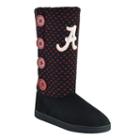 Women's Alabama Crimson Tide Button Boots, Size: Medium, Black