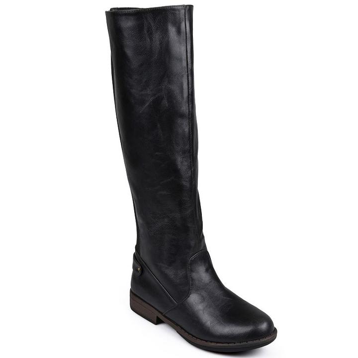 Journee Collection Lynn Women's Tall Riding Boots, Size: 8.5 Wc, Black