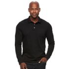Men's Croft & Barrow&reg; Classic-fit Stretch Interlock Polo, Size: Xxl, Black