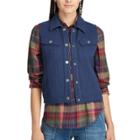 Women's Chaps Fleece Trucker Vest, Size: Xl