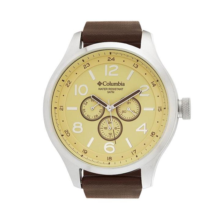 Columbia Men's Skyline Leather Watch, Brown