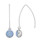 Dana Buchman Circle Drop Threader Earrings, Women's, Blue