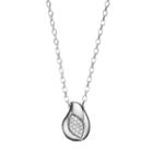 Lotopia Cubic Zirconia Sterling Silver Marquise Pendant Necklace, Women's, Size: 18, White