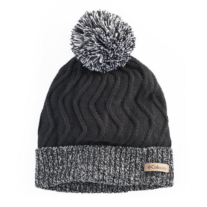 Women's Columbia Pacific Post Zigzag Beanie, Grey (charcoal)