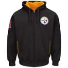 Men's Pittsburgh Steelers Sherpa Hoodie, Size: Medium, Black