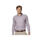 Men's Chaps Classic-fit Houndstooth Easy-care Poplin Button-down Shirt, Size: Large, Drk Purple