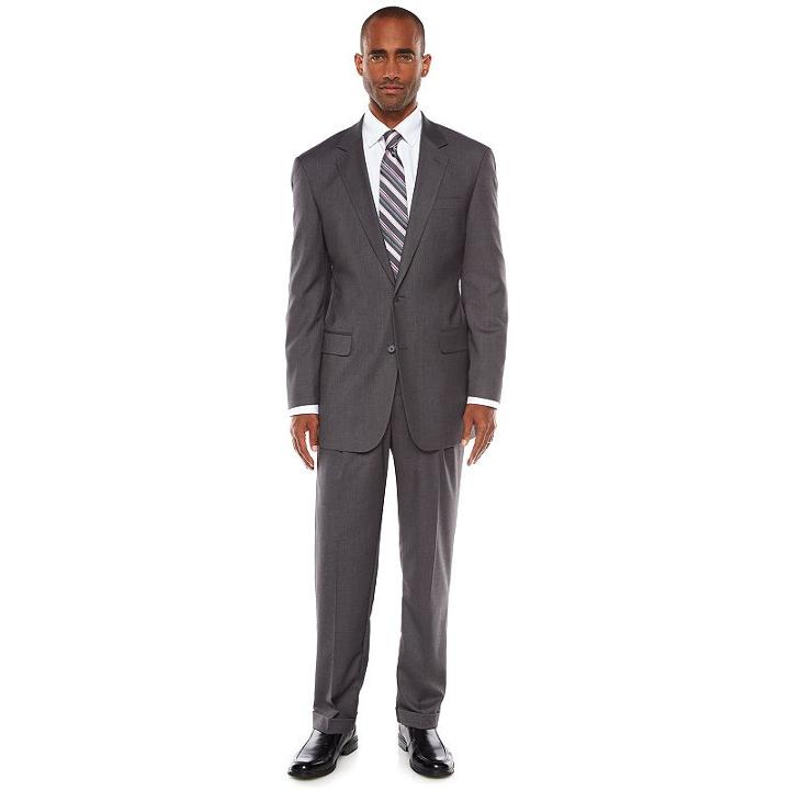 Men's Croft & Barrow Classic-fit Unhemmed Suit, Size: 42s 36, Med Grey