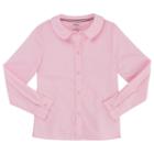 Girls 4-20 & Plus Size French Toast School Uniform Peter Pan Collar Blouse, Girl's, Size: 12, Pink