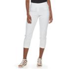 Women's Apt. 9&reg; Brynn Pull-on Capris, Size: 10, White