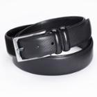 Apt. 9&reg; Feather-edge Textured Dress Belt - Big & Tall, Men's, Size: 52, Black