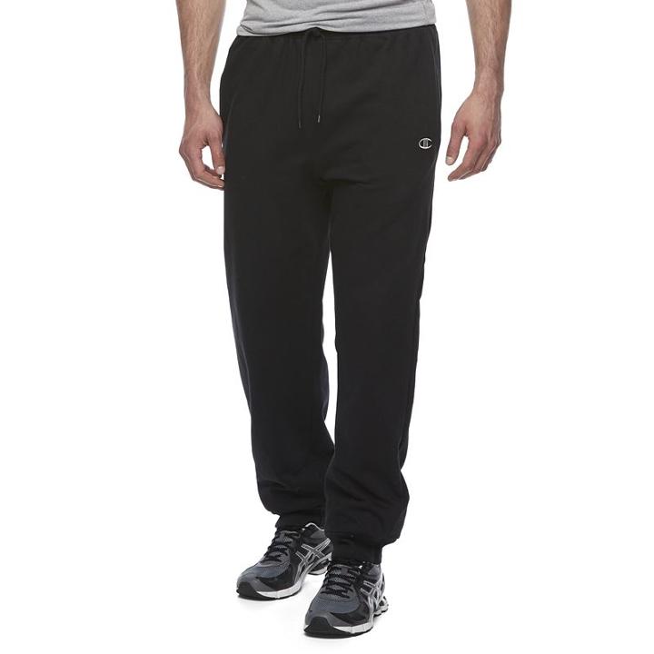 Big & Tall Champion Modern-fit Fleece Jogger Pants, Men's, Size: Xl Tall, Black