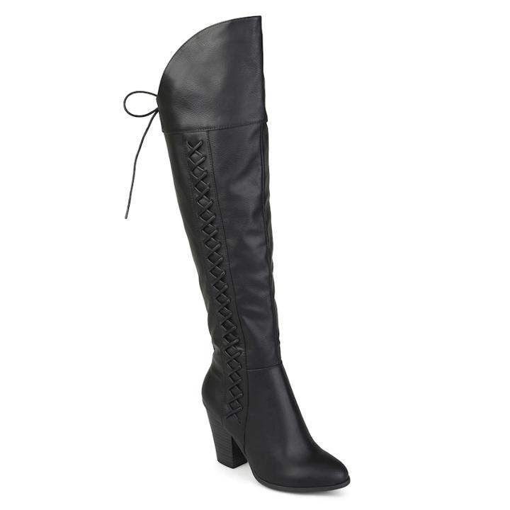 Journee Collection Spritz Women's Over-the-knee Boots, Size: 10 Wc, Black