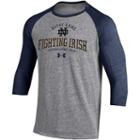 Men's Under Armour Notre Dame Fighting Irish Triblend Baseball Tee, Size: Xxl, Other Clrs