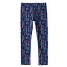Girls 4-10 Jumping Beans&reg; Long Embellished Leggings, Size: 7, Blue