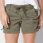 Women's Sonoma Goods For Life&trade; D-ring Utility Shorts, Size: 4, Med Green