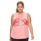 Plus Size Tek Gear&reg; Graphic Tank Top, Women's, Size: 1xl, Brt Red