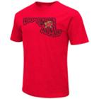 Men's Campus Heritage Maryland Terrapins State Tee, Size: Small, Dark Red