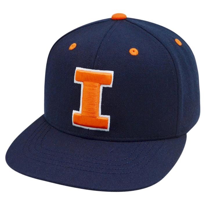 Adult Top Of The World Illinois Fighting Illini Flat-bill Cap, Men's, Blue (navy)