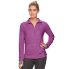 Women's Tek Gear&reg; Microfleece Half-zip Mockneck Top, Size: Xs, Med Purple