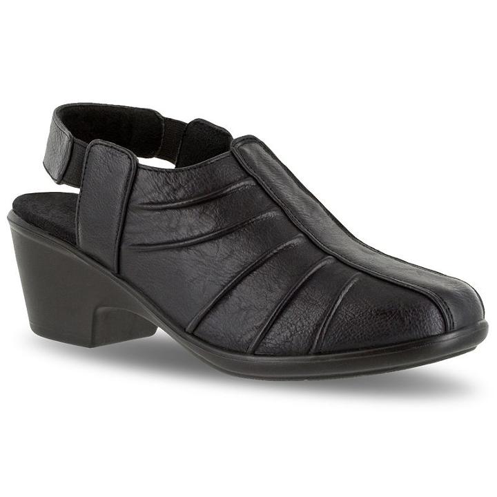 Easy Street Manner Women's Slingback Clogs, Size: Medium (7.5), Black