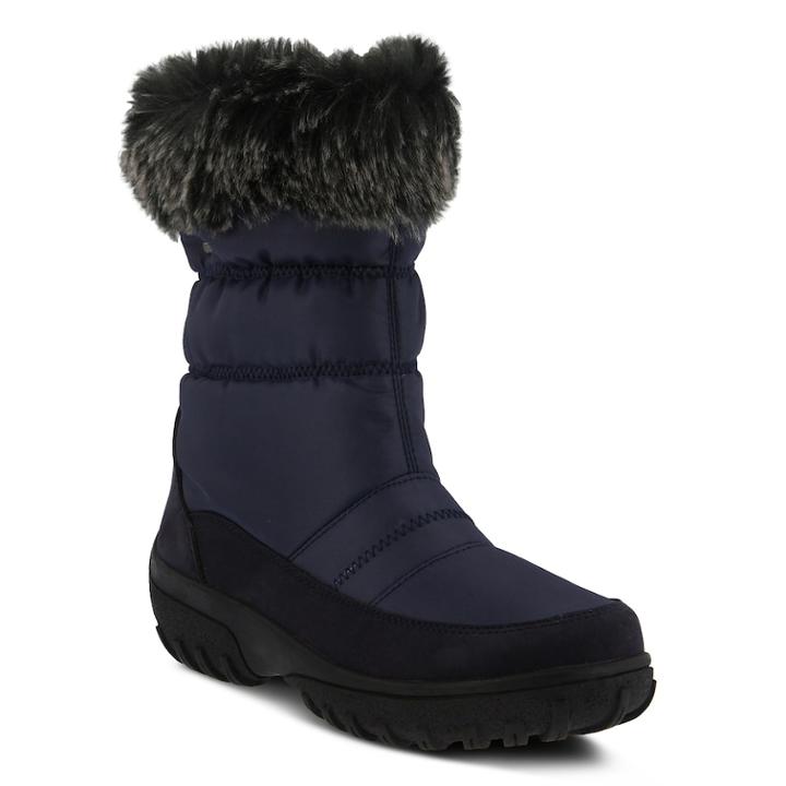 Spring Step Rolim Women's Waterproof Winter Boots, Size: 42, Blue (navy)