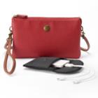 Stone & Co. Trifecta Pebbled Leather Phone Charging Convertible Crossbody Bag, Women's, Dark Red