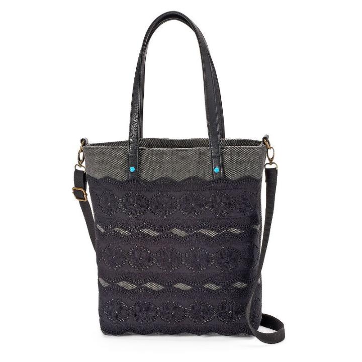 Mudd® Crochet Tote, Women's, Black