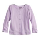 Baby Girl Jumping Beans&reg; Button-up Cardigan Sweater, Size: 12 Months, Lt Purple