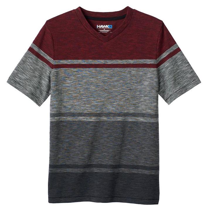 Boys 8-20 Tony Hawk Striped V-neck Tee, Boy's, Size: Xl, Red