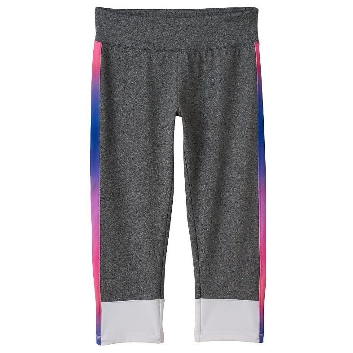 Girls Plus Size So&reg; Colorblock Yoga Capri Pants, Girl's, Size: 18 1/2, Pink