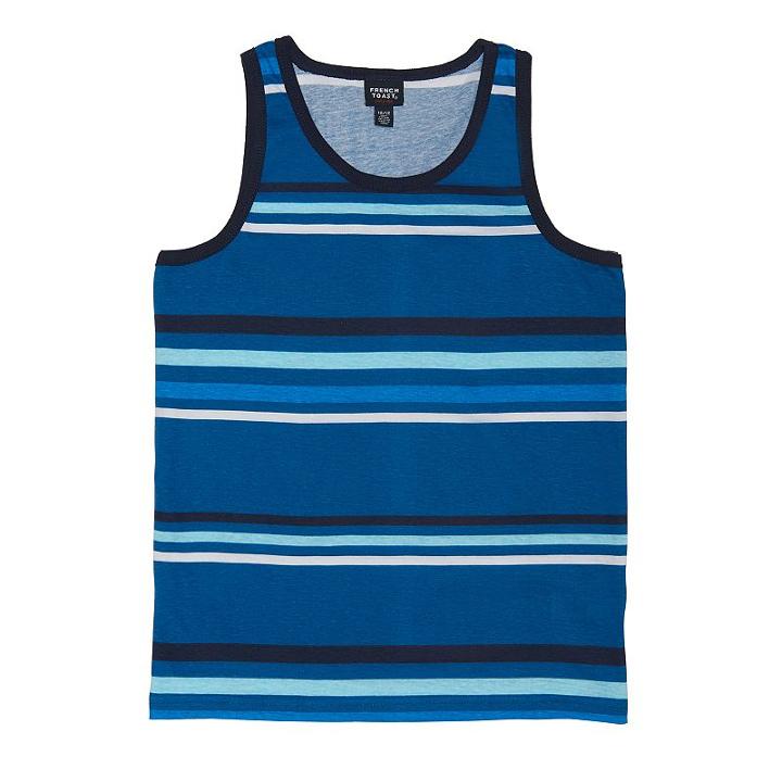 Boys 8-20 French Toast Striped Tank, Boy's, Size: Xl, Med Blue
