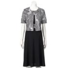 Women's Perceptions Paisley Dress & Jacket Set, Size: 12, Oxford