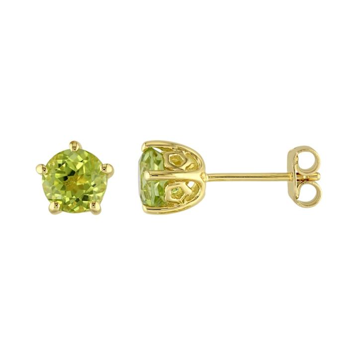 Stella Grace Laura Ashley Sterling Silver Peridot Stud Earrings, Women's, Green