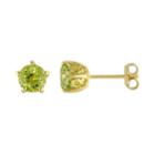 Stella Grace Laura Ashley Sterling Silver Peridot Stud Earrings, Women's, Green