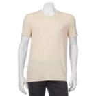 Men's Apt. 9 Solid V-neck Tee, Size: Large, Lt Beige